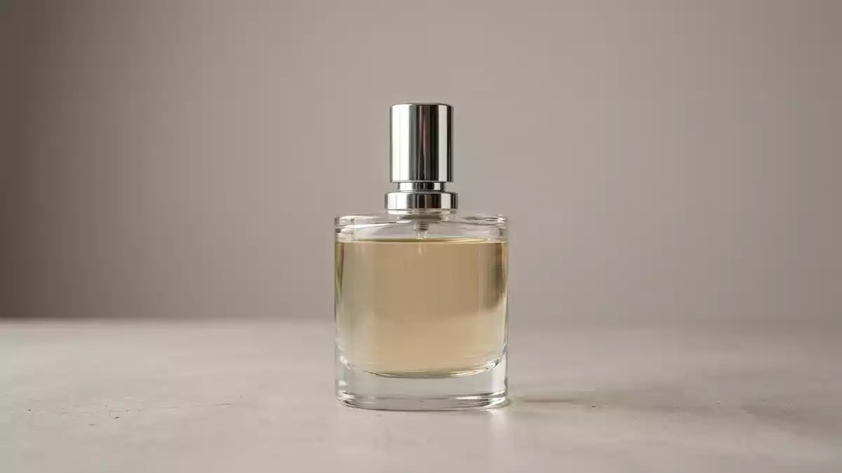 Fotorealistische Studioansicht von Eau de Toilette in neutraler Produktdarstellung