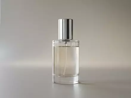 Fotorealistische Studioaufnahme von Eau de Parfum zum Thema Burberry Her Eau de, klare Lichtfuehrung - Foto: THN