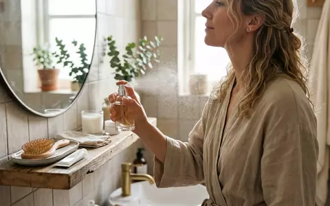 Fotorealistische Aufnahme von Eau de Parfum im Badezimmer zum Thema Burberry Her Eau de - Foto: THN