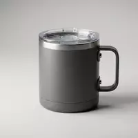 Fotorealistische Studioaufnahme von Trinkbecher zum Thema Yeti Rambler 14oz 414ml, klare Lichtfuehrung - Foto: THN