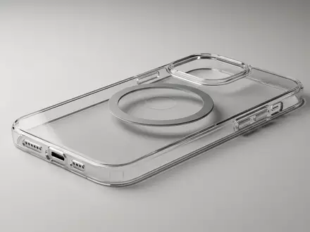 Fotorealistische Studioaufnahme von Smartphonehuelle zum Thema ESR MagSafe Hülle iPhone, klare Lichtfuehrung - Foto: THN