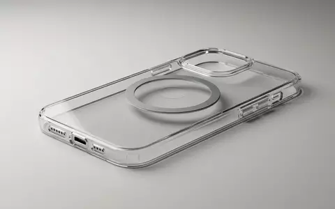 Fotorealistische Studioaufnahme von Smartphonehuelle zum Thema ESR MagSafe Hülle iPhone, klare Lichtfuehrung - Foto: THN