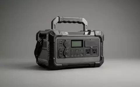 Fotorealistische Studioaufnahme von Tragbare Powerstation zum Thema Jackery Explorer 1000 v2, klare Lichtfuehrung - Foto: THN