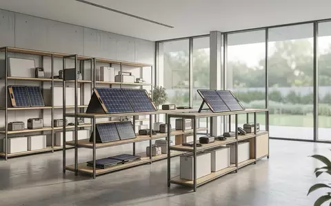 Architektur-Render im Outdoor Energiehandel mit Faltbares Solarpanel zum Thema EcoFlow 110W Faltbares Solarpanel, neutrales Tageslicht - Foto: THN