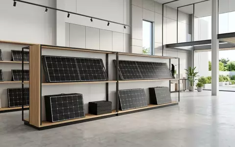 Architektur-Render im Outdoor Energiehandel mit Faltbares Solarpanel zum Thema EcoFlow 220W Faltbares Solarpanel, neutrales Tageslicht - Foto: THN