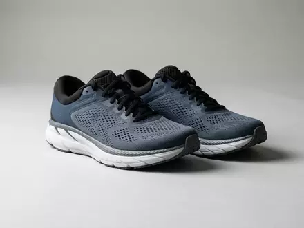 Fotorealistische Studioaufnahme von Laufschuhe zum Thema On Cloudrunner 2 Laufschuhe, klare Lichtfuehrung - Foto: THN