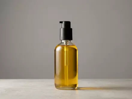 Fotorealistische Studioaufnahme von Haaroel zum Thema Olaplex No.7 Bonding Oil, klare Lichtfuehrung - Foto: THN