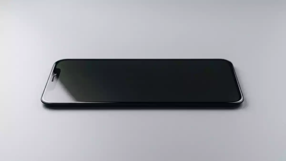 Fotorealistische Studioansicht von Displayschutz in neutraler Produktdarstellung