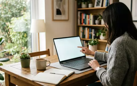Fotorealistische Aufnahme von Convertible Laptop im Homeoffice zum Thema Dell XPS 13 2-in-1, natuerliches Licht - Foto: THN
