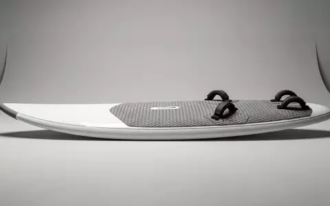Fotorealistische Studioaufnahme von Windsurfboard zum Thema Tabou Rocket 145 LTD, klare Lichtfuehrung - Foto: THN