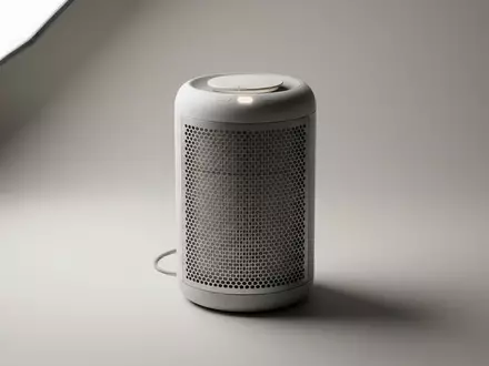 Fotorealistische Studioaufnahme von Luftreiniger zum Thema Philips 2000i Series AC2939, klare Lichtfuehrung - Foto: THN