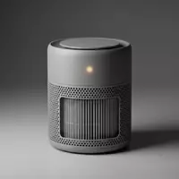 Fotorealistische Studioaufnahme von Luftreiniger zum Thema Philips 800 Series AC0820, klare Lichtfuehrung - Foto: THN