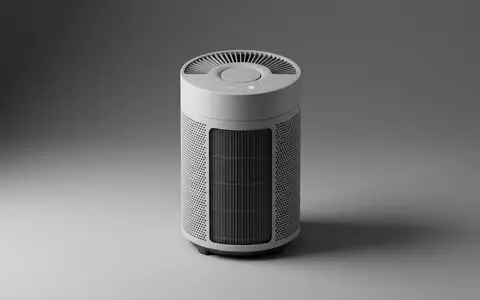 Fotorealistische Studioaufnahme von Luftreiniger zum Thema Philips 3000i Series AC3033, klare Lichtfuehrung - Foto: THN
