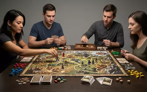 Fotorealistische Studioaufnahme von Brettspiel zum Thema Monopoly, klare Lichtfuehrung, sachlich dargestellt, markenneutral - Foto: THN