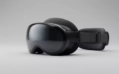 Fotorealistische Studioaufnahme von VR-Headset zum Thema Apple Vision Pro 256GB, klare Lichtfuehrung - Foto: THN