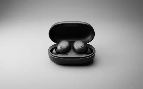 Fotorealistische Studioaufnahme von Kabellose Ohrhoerer zum Thema Apple AirPods Pro 2, klare Lichtfuehrung - Foto: THN