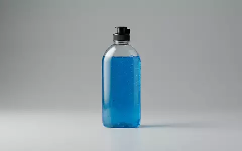 Fotorealistische Studioaufnahme von Geschirrspuelmittel zum Thema Pril Kraft-Gel Geschirrspülmittel 675ml, klare Lichtfuehrung - Foto: THN