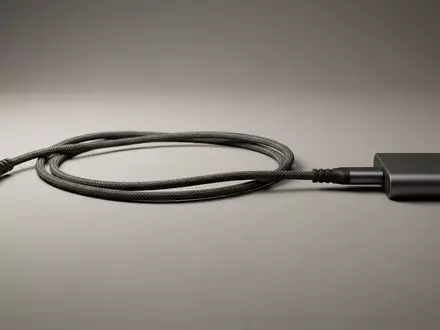 Fotorealistische Studioaufnahme von Ladekabel zum Thema UGREEN USB-A auf USB-C, klare Lichtfuehrung - Foto: THN