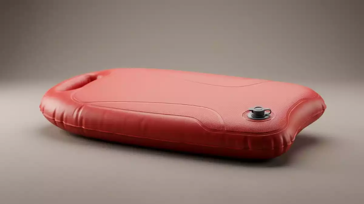 Fotorealistische Studioansicht von Bodyboard in neutraler Produktdarstellung, neutral