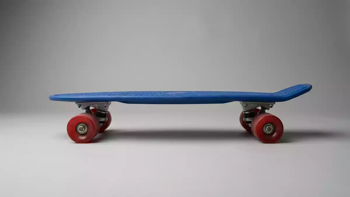 Fotorealistische Studioansicht von Cruiserboard in neutraler Produktdarstellung