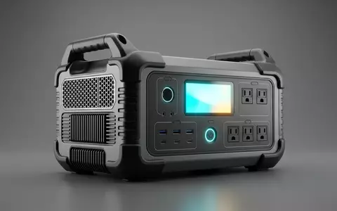 Fotorealistische Studioaufnahme von Powerstation zum Thema Pecron E3000LFP Powerstation 3072Wh, klare Lichtfuehrung - Foto: THN