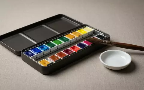 Fotorealistische Studioaufnahme von Aquarell Set zum Thema Faber-Castell Creative Studio Aquarell-Set, klare Lichtfuehrung - Foto: THN