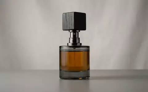 Fotorealistische Studioaufnahme von Eau de Parfum zum Thema Tom Ford Oud Wood, klare Lichtfuehrung - Foto: THN