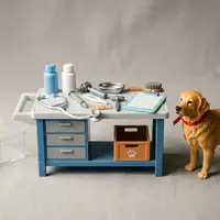 Fotorealistische Studioaufnahme von Tieraerztin Spielset zum Thema Barbie Careers Tierärztin Spielset, klare Lichtfuehrung - Foto: THN