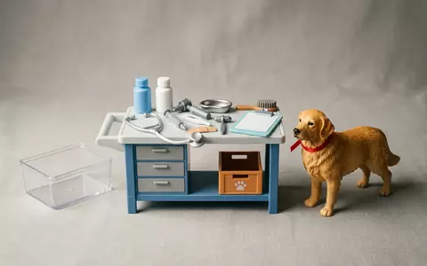 Fotorealistische Studioaufnahme von Tieraerztin Spielset zum Thema Barbie Careers Tierärztin Spielset, klare Lichtfuehrung - Foto: THN