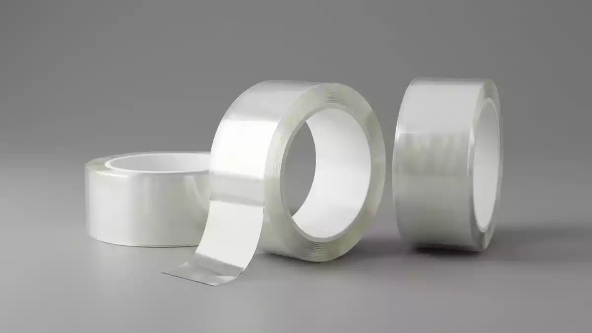 Fotorealistische Studioansicht von Klebeband in neutraler Produktdarstellung, neutral