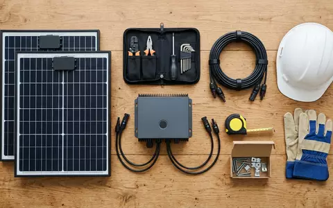 Flatlay-Arrangement rund um Balkonkraftwerk zum Thema Zendure SolarFlow 800W Balkonkraftwerk, weiches Oberlicht - Foto: THN