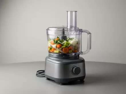 Fotorealistische Studioaufnahme von Kuechenmaschine zum Thema Kenwood Multipro Go FDP22, klare Lichtfuehrung - Foto: THN