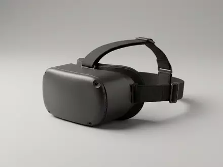 Fotorealistische Studioaufnahme von Virtual Reality Headset zum Thema Bigscreen Beyond VR-Headset, klare Lichtfuehrung - Foto: THN