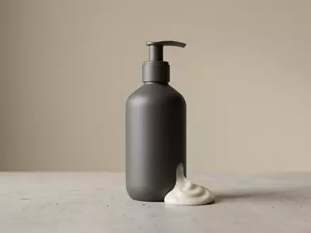 Fotorealistische Studioaufnahme von Koerperbalsam zum Thema Bioderma Atoderm Baume Ultra, klare Lichtfuehrung - Foto: THN
