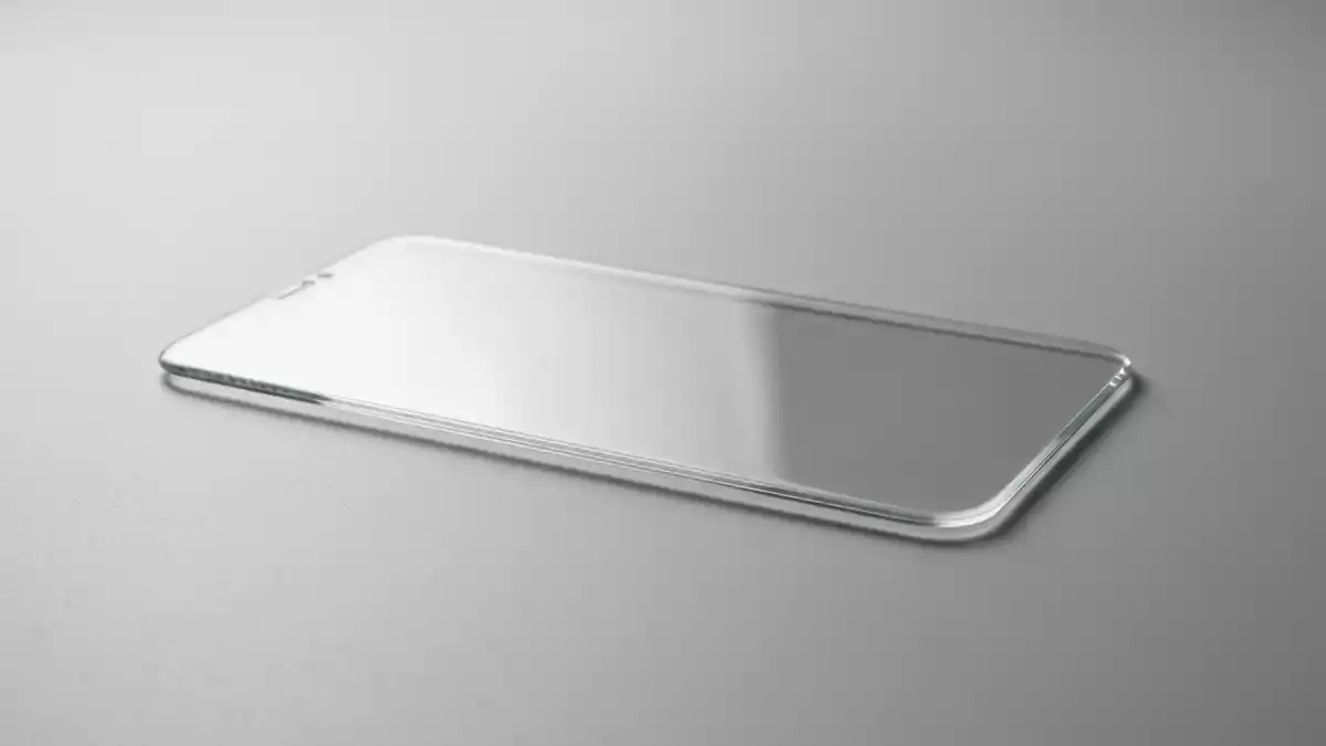 Fotorealistische Studioansicht von Displayschutzglas in neutraler Produktdarstellung