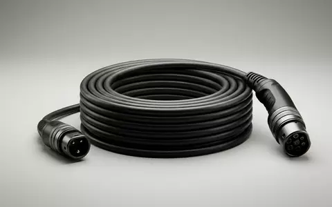 Fotorealistische Studioaufnahme von Ladekabel zum Thema Anker USB-C Kabel 240W, klare Lichtfuehrung - Foto: THN