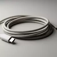 Fotorealistische Studioaufnahme von Ladekabel zum Thema Anker PowerLine III Flow, klare Lichtfuehrung - Foto: THN