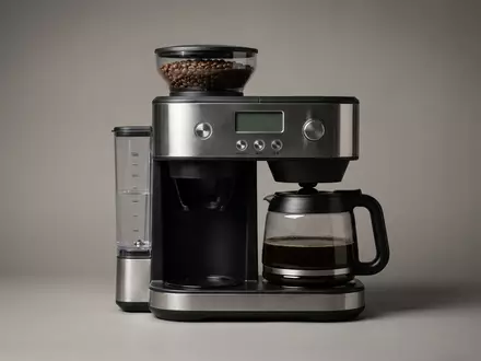 Fotorealistische Studioaufnahme von Filterkaffeemaschine zum Thema Severin KA 5995 Filterkaffeemaschine, klare Lichtfuehrung - Foto: THN