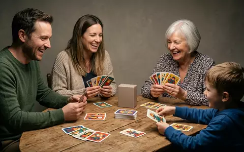 Fotorealistische Studioaufnahme von Kartenspiel zum Thema Skyjo, klare Lichtfuehrung, sachlich dargestellt, markenneutral - Foto: THN