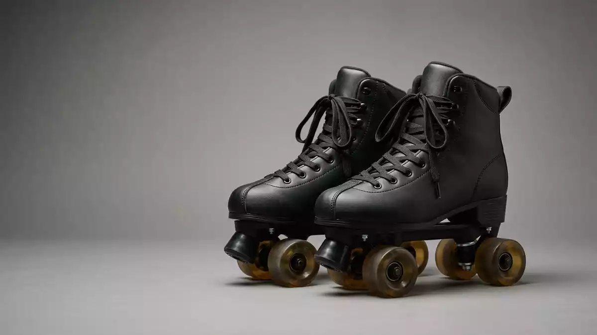 Fotorealistische Studioansicht von Rollschuhe in neutraler Produktdarstellung, neutral
