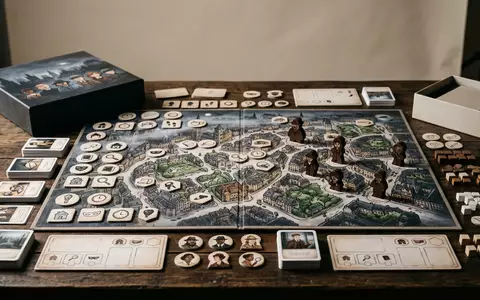 Fotorealistische Studioaufnahme von Detektivspiel zum Thema Scotland Yard, klare Lichtfuehrung, sachlich dargestellt - Foto: THN