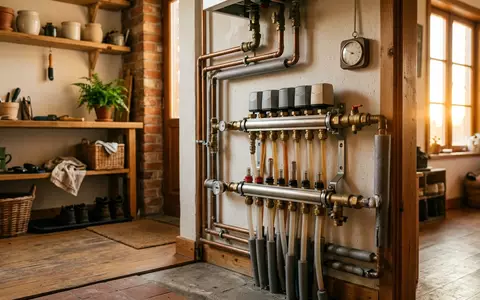 Fotorealistische Aufnahme von Thermostatset im Zuhause zum Thema Netatmo Smart Thermostat Starter, warmes Abendlicht - Foto: THN