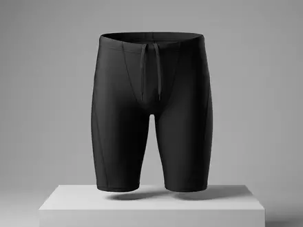 Fotorealistische Studioaufnahme von Jammer-Badehose zum Thema TYR Herren Jammer Solid, klare Lichtfuehrung - Foto: THN