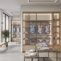 Architektur-Render im Bademodengeschaeft mit Tankini-Set zum Thema SHEKINI Mädchen Bikini 3-teilig, neutrales Tageslicht - Foto: THN