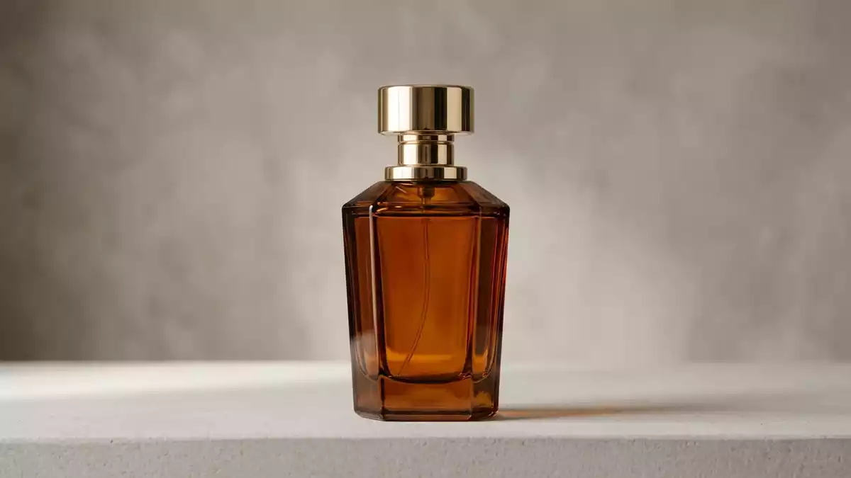 Fotorealistische Studioansicht von Eau de Toilette in neutraler Produktdarstellung