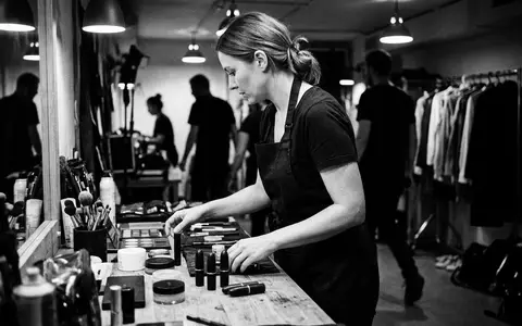 Schwarzweiss-Reportage mit Lippenstift zum Thema Chanel Rouge Allure Velvet, hoher Kontrast, sachlich dargestellt - Foto: THN