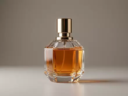 Fotorealistische Studioaufnahme von Eau de Parfum zum Thema Rabanne Lady Million EdP, klare Lichtfuehrung - Foto: THN