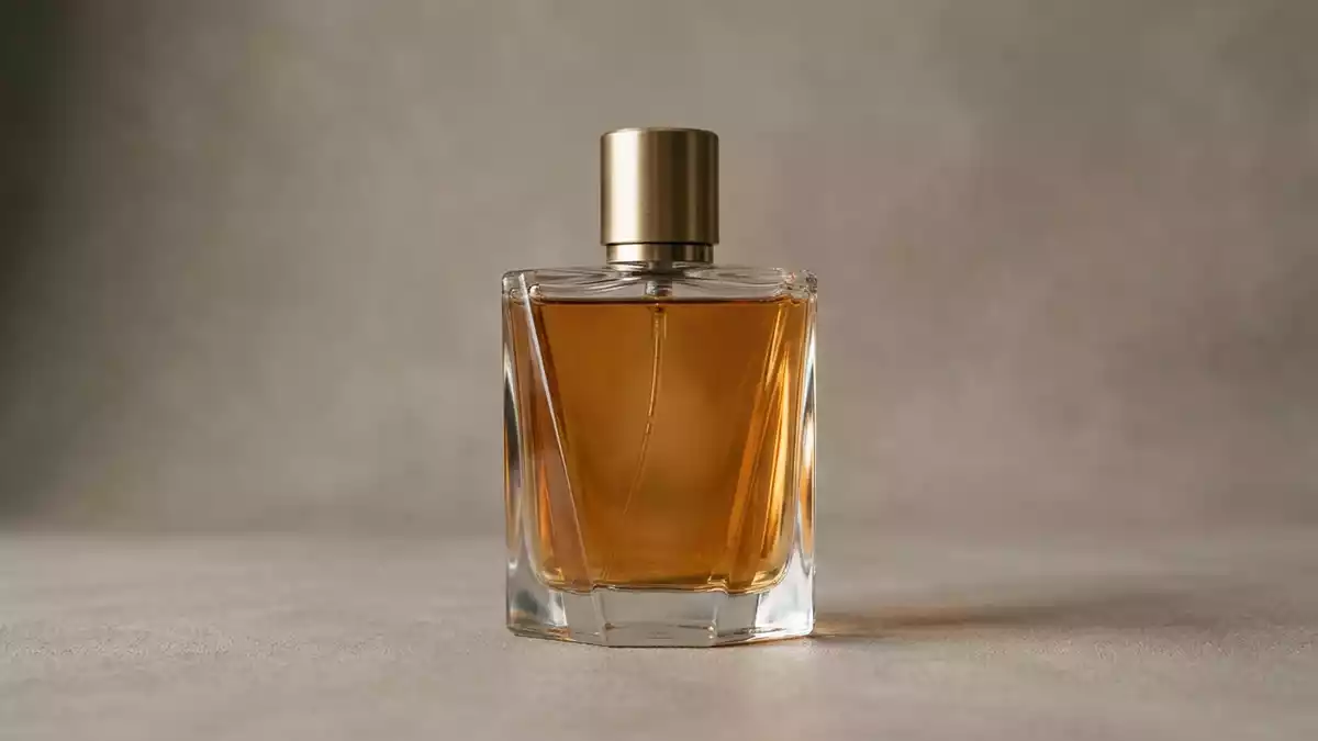 Fotorealistische Studioansicht von Eau de Toilette in neutraler Produktdarstellung