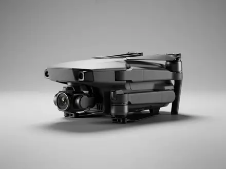 Fotorealistische Studioaufnahme von Kameradrohne zum Thema DJI Air 3S, klare Lichtfuehrung, sachlich dargestellt - Foto: THN
