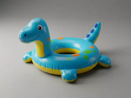 Fotorealistische Studioaufnahme von Kinder Schwimmring zum Thema Bestway Kinder Schwimmring Flamingo, klare Lichtfuehrung - Foto: THN